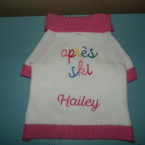Mark & Graham Knit Apres Ski Dog Sweater "Hailey" Sz L (AA-15)